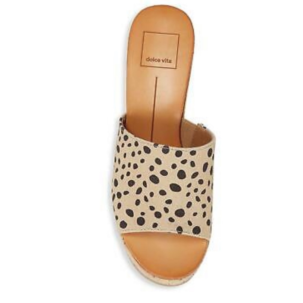 Dolce Vita Barta Leopard Print Wedge - Picture 3 of 10